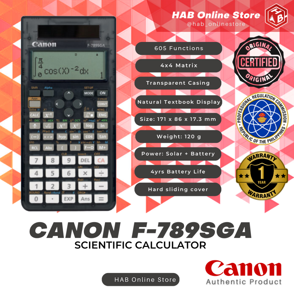 Shop canon scientific calculator for Sale on Shopee Philippines