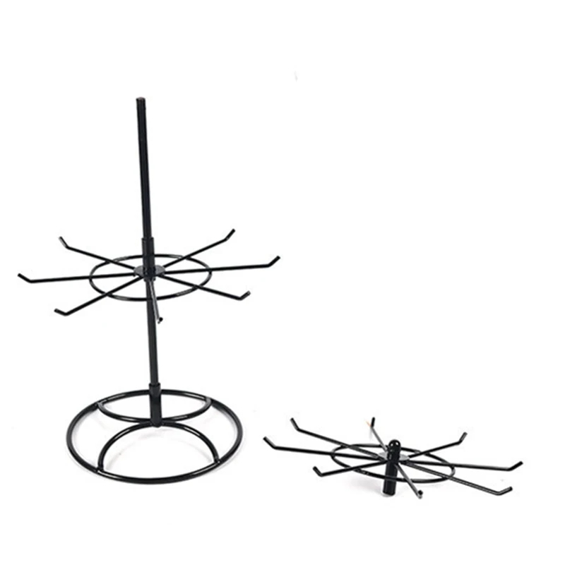 2 Layer Rotating Rack for Necklace Jewelry Display Earring Metal Stand Jewelry Organizer Rack