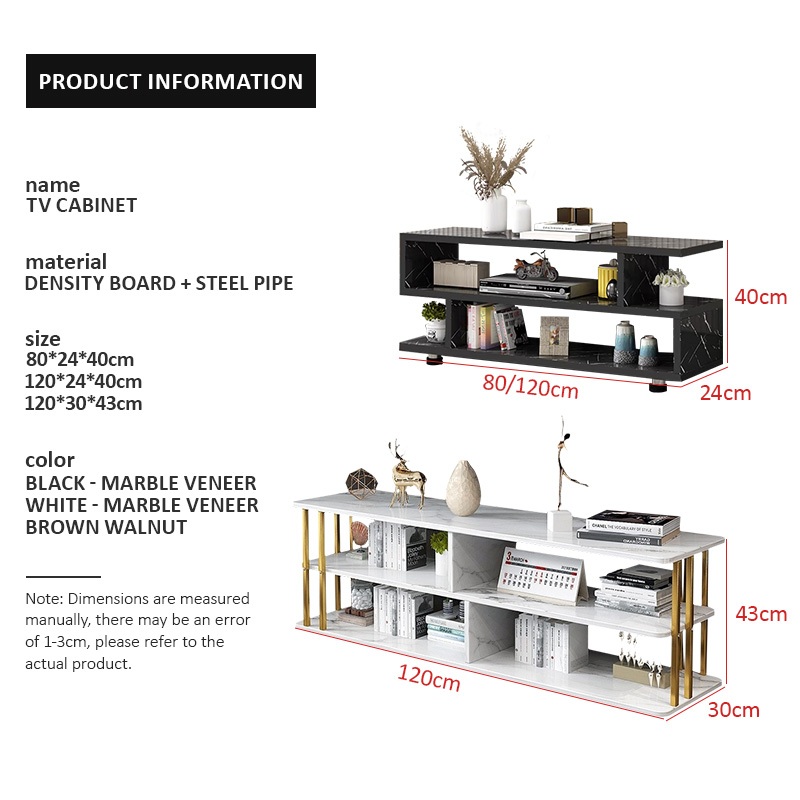 ✨COD✨TV Rack Cabinet TV Stand Table Furniture For Living Room With Multifunctional  Storage - Image 5