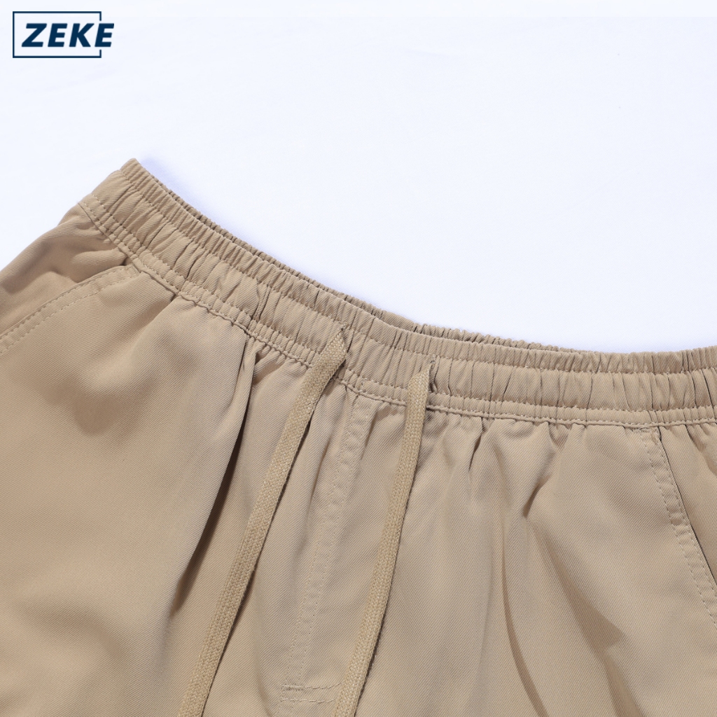 ZEKE Men Cargo Shorts Cutting Straight Cut lalaki Trouser Tactical Five Pocket Working Carg Pants - Image 7
