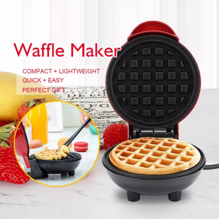 Mini Electric Waffle Maker Non-Stick Pan Circular Bakeware Pancake Cookies Breakfast Machine - Image 5