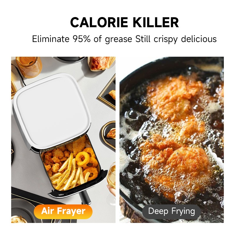 Yowxii LED Air Fryer Touchscreen 7L 9L Oil-Free Microwave Oven Large-Capacity Oven For Baking - Image 5