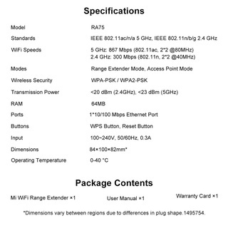 Xiaomi WiFi Extender Ac1200 5.0ghz 1200mbps Wi-Fi Signal Repeater Amplifier Booster Dual Band - Image 7