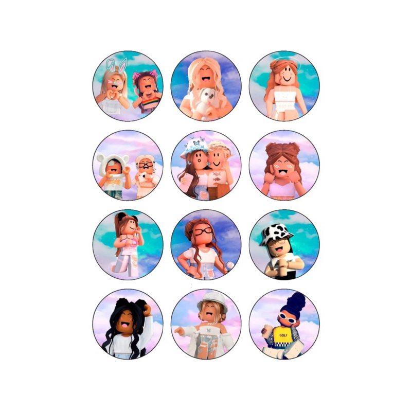 24pcs Customized Birthday Cupcake topper