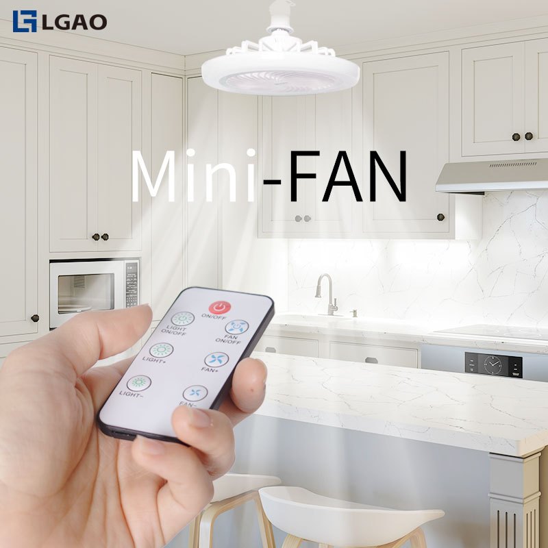 LGAO Ceiling Fan with Light with remote 2 IN 1 E27 Controller 3 Blades remotely controlled - Image 3