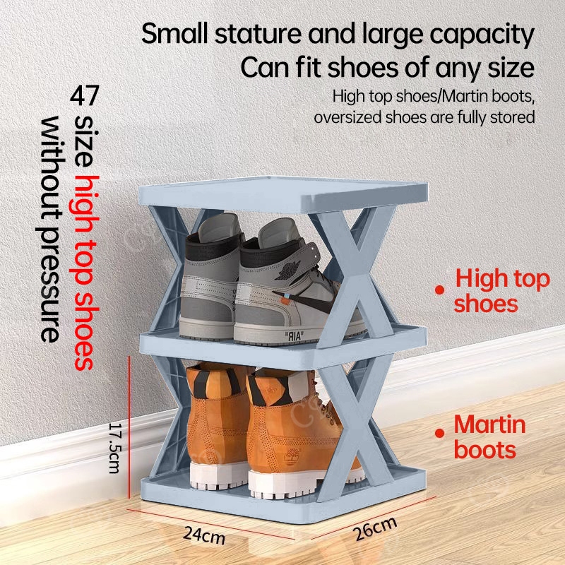 CD Shoe Rack Organizer Space saver Simple Shoes Storage Organizer Rack For Dormitory Home - Image 2