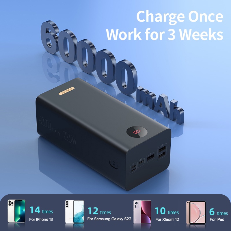 Romoss PEA60 60000mAh Powerbank PD 22.5W Type-C Powerbank QC 3.0 Two-way Fast Charge Mobile Power - Image 6