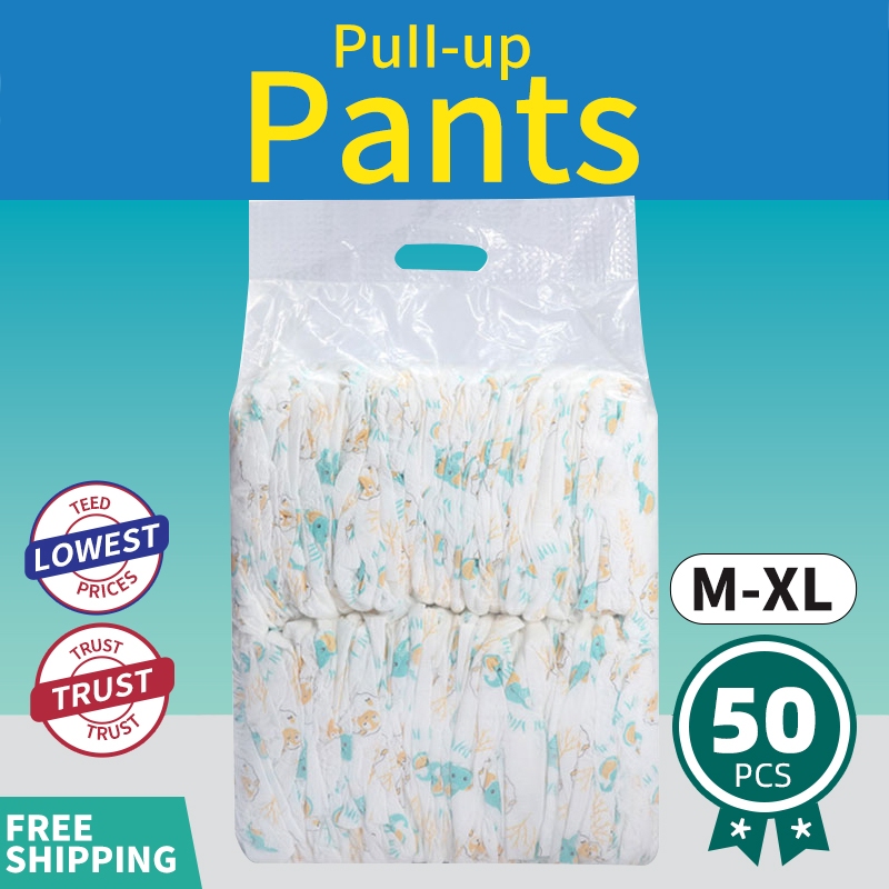 baby diaper PANTS 50 pcs sale for newborn korean baby diaper wholesale package set