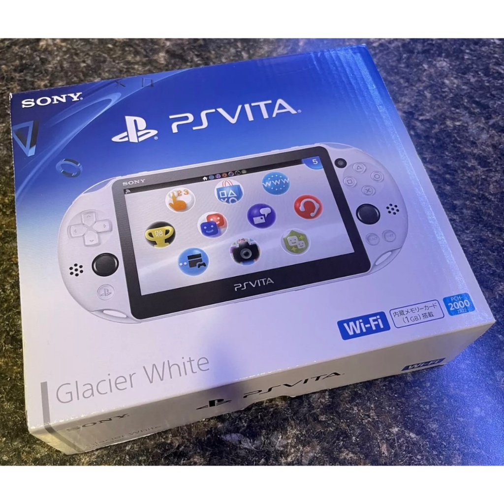 PS Vita 2000 上手い Glacier White メモリーカード付