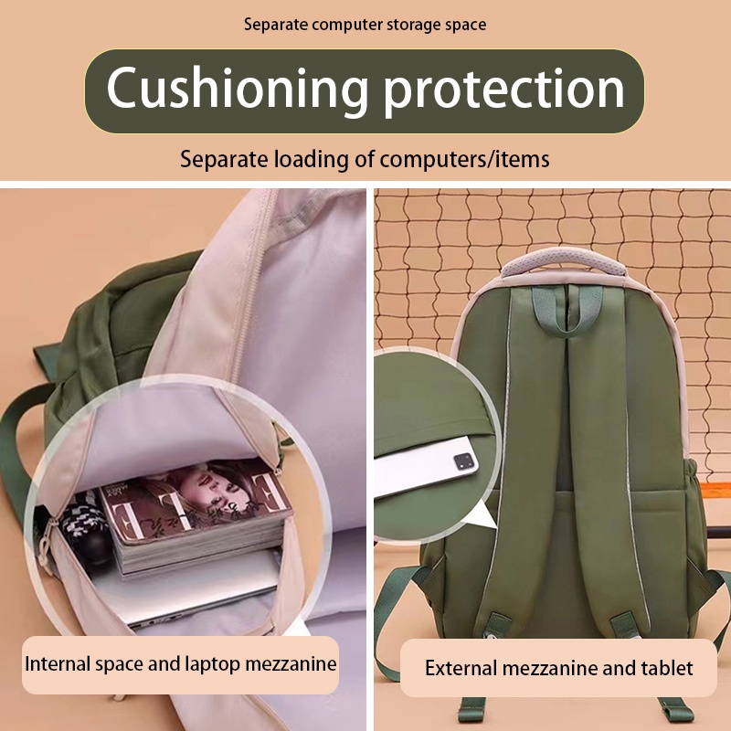 NEW School Laptop Backpacks Canvas Laptop Bagpack Outdoor Travel bag Fashion Korean Doughnut women - Image 4