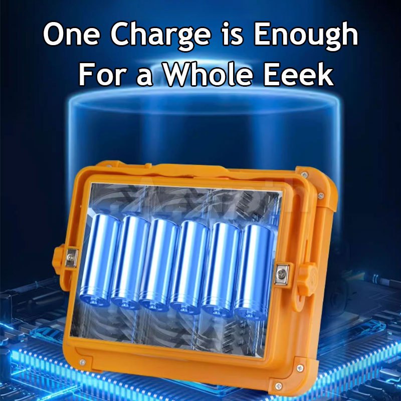 Solar Emergency Light Outdoor Waterproof IP66 Solar Flood Light Flashlight Rechargeable - Image 6