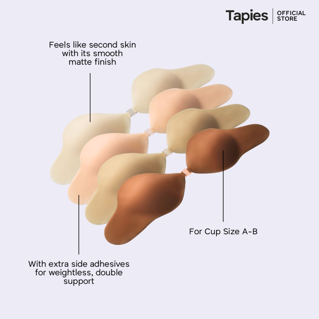 Tapies Cuddle Bra [Seamless, Strapless, Adhesive, Silicone Push-up Bra] - Image 2
