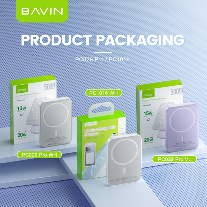 BAVIN PC029P 5000mAh / PC1016 10000mAh Wireless Magnetic Powerbank Fast Charging w/ Magnetic Ring - Image 7