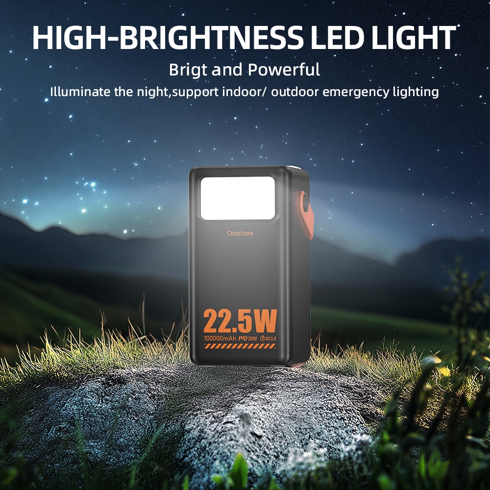Orashare OL100Pro Powerbank 100000mAh  Ultra-Large Capacity Power Bank 22.5W Super Fast Charging - Image 4