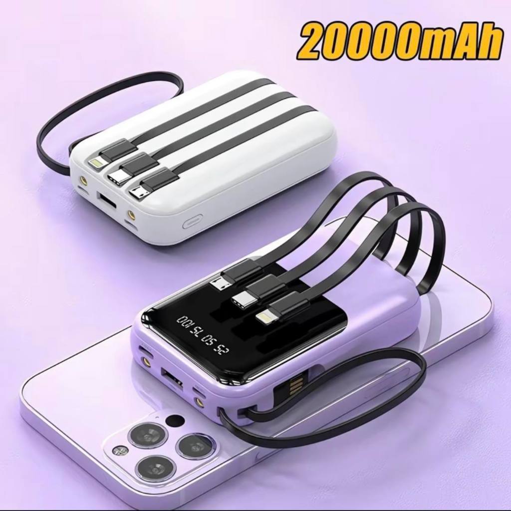 ✅100% Lucky KC58 20000mah Fast Charger Powerbank With LED Emergency Light COD — view 5
