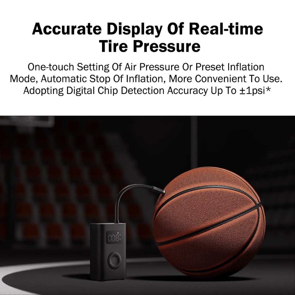 New Xiaomi Air Pump 2 EU Portable Digital Electronic Compressor 150PSI Rechargeable - Image 6