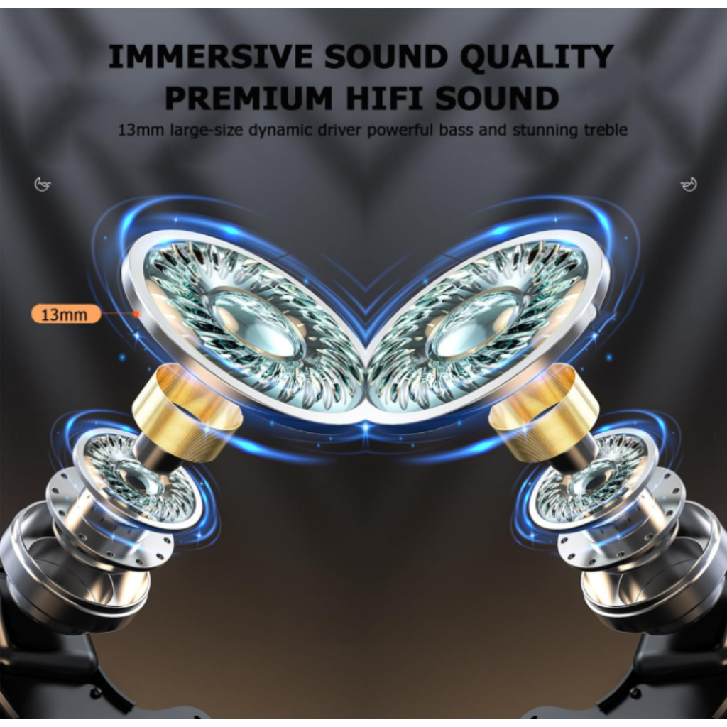 X55 Sleeping Earbuds Portable Wireless Bluetooth 5.3 Waterproof HiFi Sound Noise Cancelling with mic — view 6