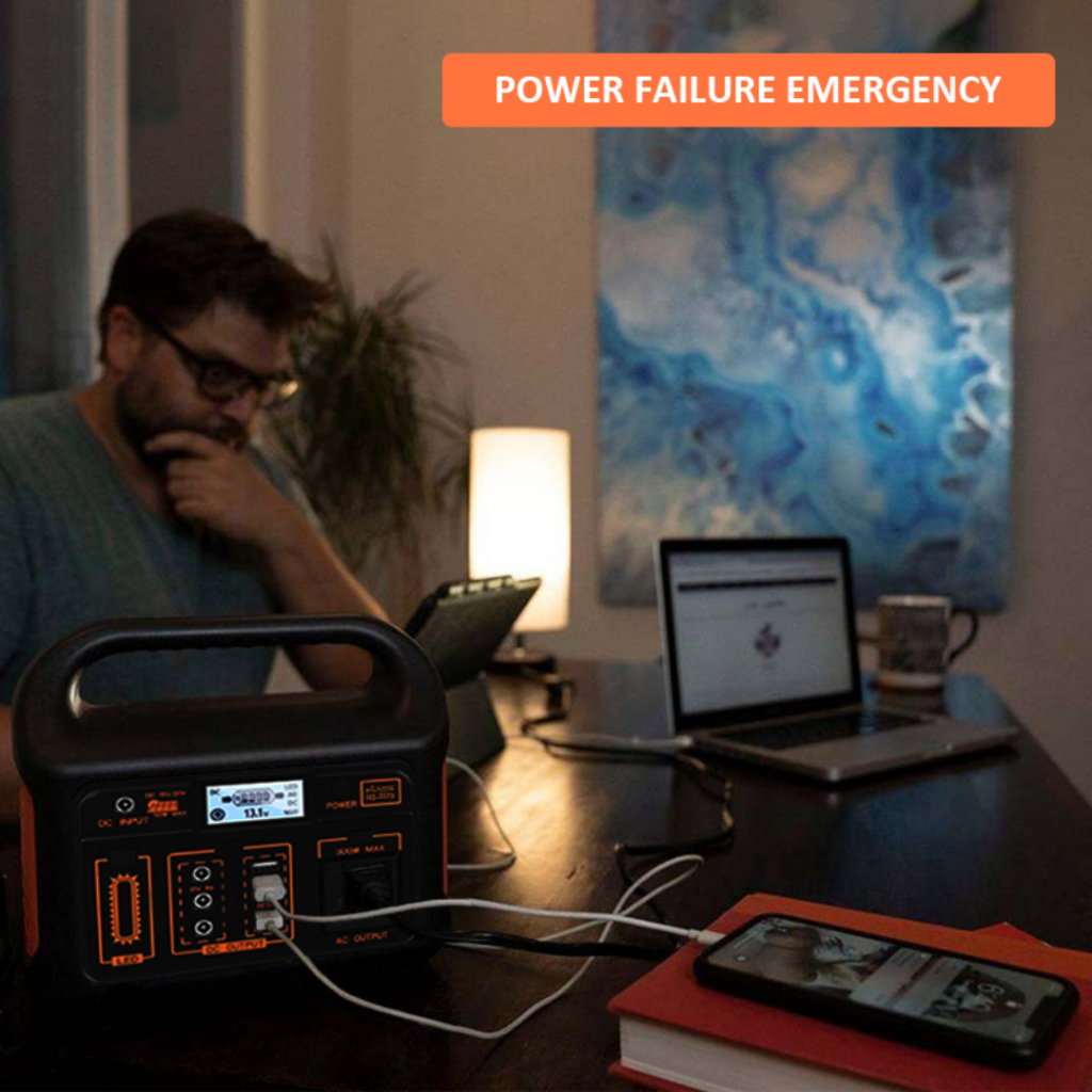 Power Station with Solar Panel 300w 86000mah Solar Generator Powerbank Outdoor Solar Power Station - Image 3