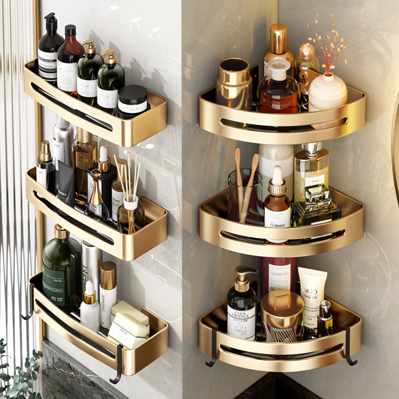 Bathroom Organizer Rack Towel Rack Corner Shelf Tissue Holder Bathroom Soap Rack Shampoo Holder - Image 5