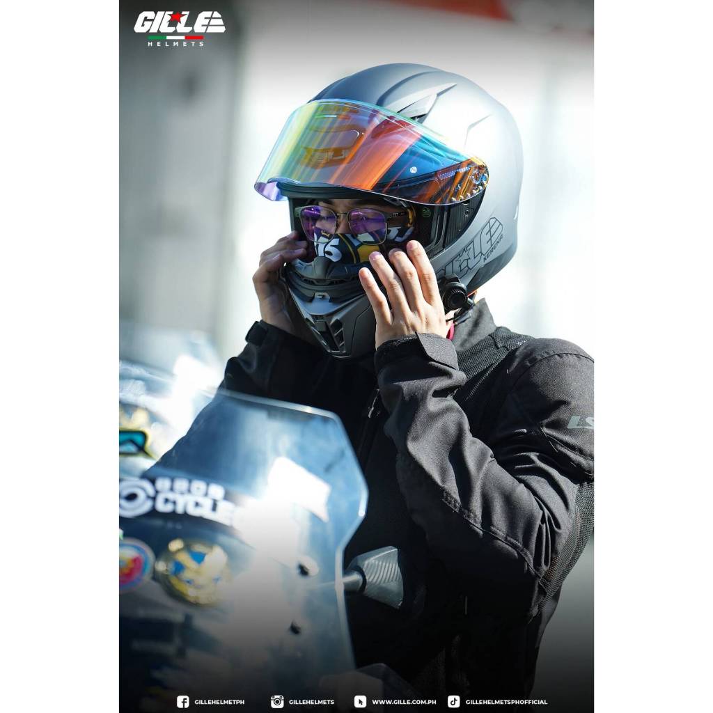 【𝑩𝒖𝒚 𝟏 𝑻𝒂𝒌𝒆 𝟏】GILLE COUPLE KERENA Buy 1 Take 1 Revo Visor Helmet Full Face for Motorcycle Free Visor - Image 8