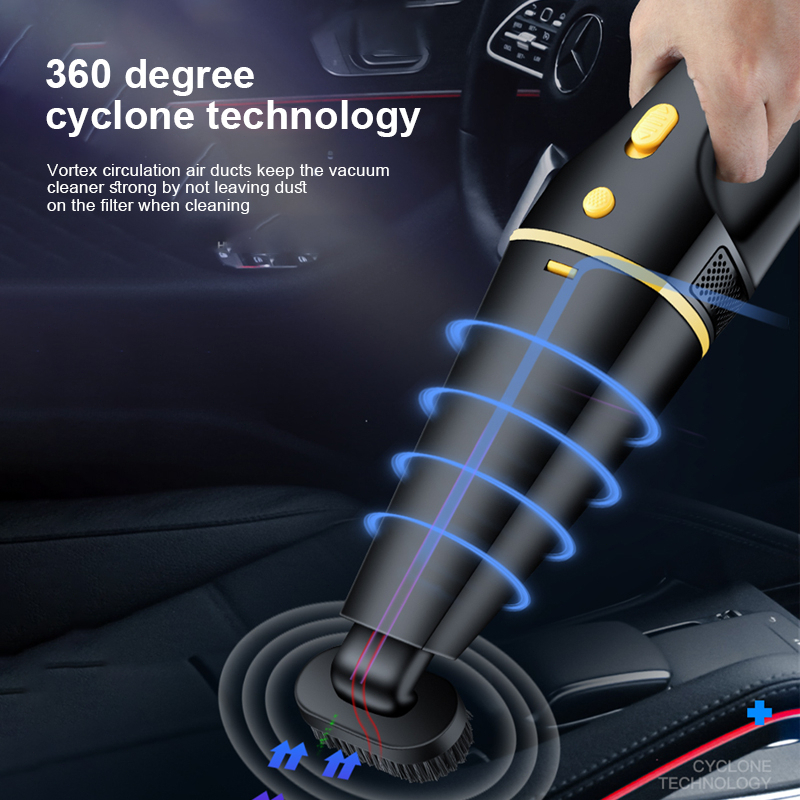 【COD】Wet&Dry cordless Car mounted vacuum cleaner Rechargeable mini Handheld set 4in1Portable Vacuum - Image 4