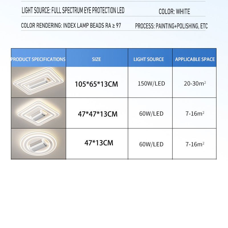 Bladeless Ceiling Fan with Light, Flush Mount Ceiling Fan with 6-Speed Reversible for Bedroom（First） - Image 7