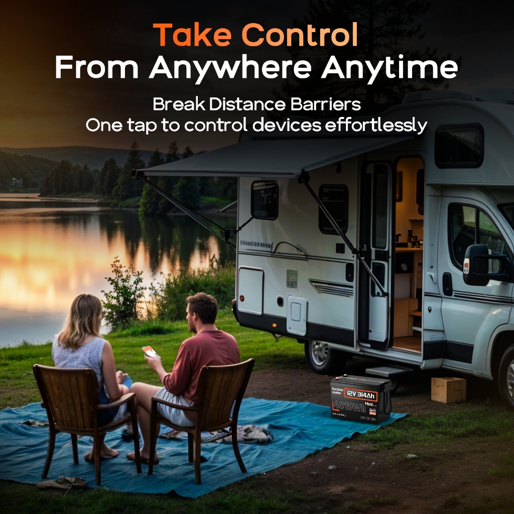 Humsienk 12V 314Ah 100Ah 50Ah Mini Bluetooth Lithium LiFePO4 Battery 200A BMS Solar Energy Battery - Image 4