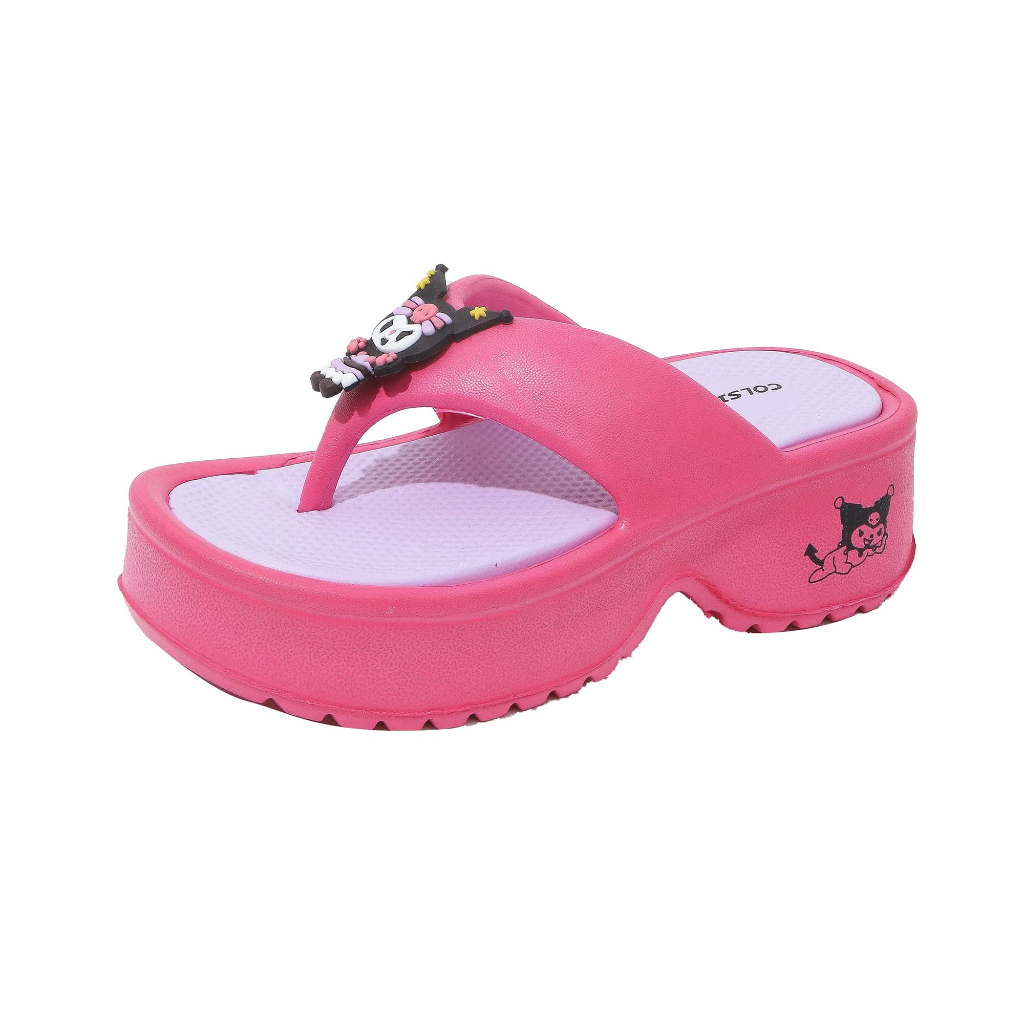 New Kuromi Sandals for Girls Non-slip Wedge Summer Flip-flops Kids Cartoon Beach EVA Slippers#308-1 - Image 7