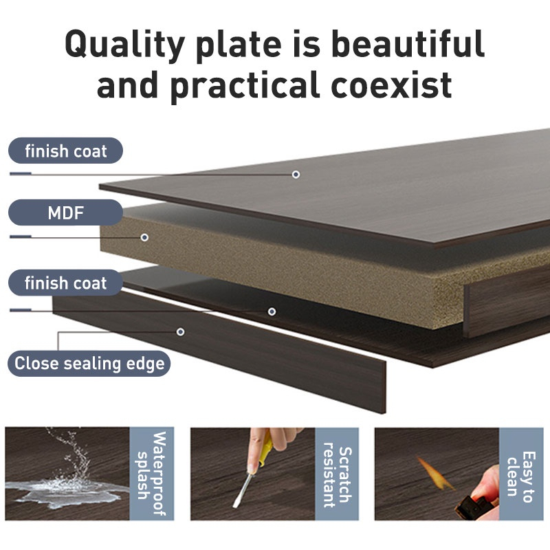 Eone Home Foldable Table Study Table Computer Table Dining Table Wooden For Room Office Table - Image 5