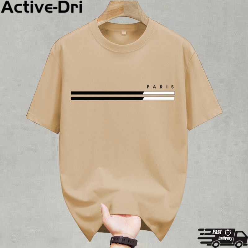 [BUY 1 TAKE 1] 3Color active Men's simple casual printed T-shirt Short-sleeved crew neck Size：xs-xxl - Image 5