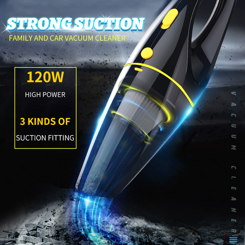 【COD】Wet&Dry cordless Car mounted vacuum cleaner Rechargeable mini Handheld set 4in1Portable Vacuum - Image 8