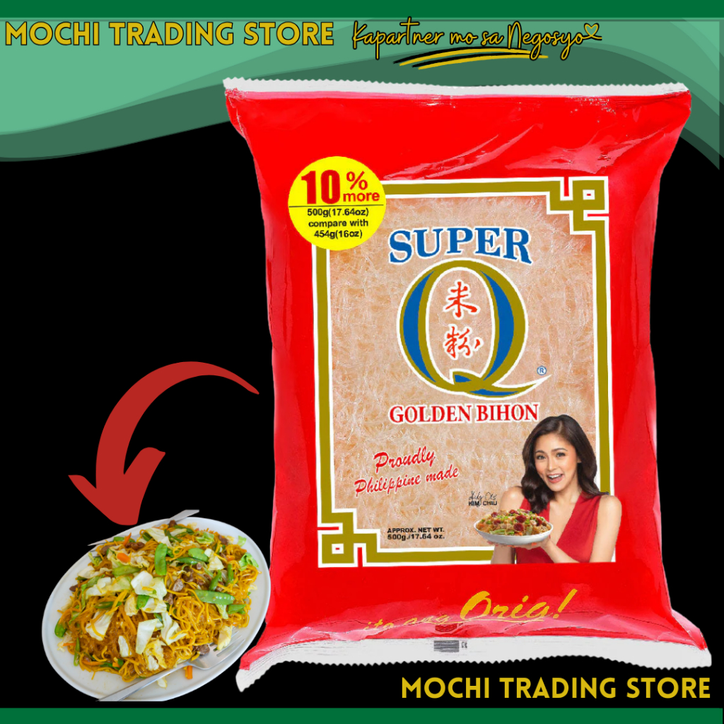 Pansit Bihon Rice Noodle Stir-Fry Mix – 3 Pack, Net Wt 1.4 Oz (40g) Each