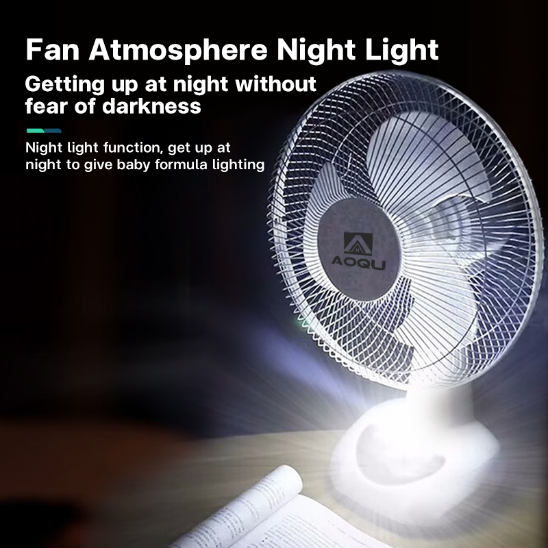 【FREE 2 LED】Solar electric fan 12“ 14” 16“ electric fan with solar fan and USB led lights stand fan - Image 6
