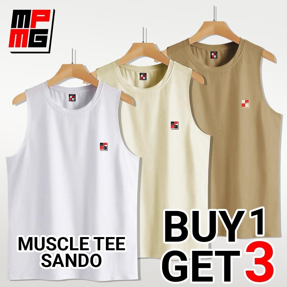MPMG Buy 1 Get 3 Sando Tank Top Clothes Menswear Lingerie Vest Shirts Tropical - Image 6