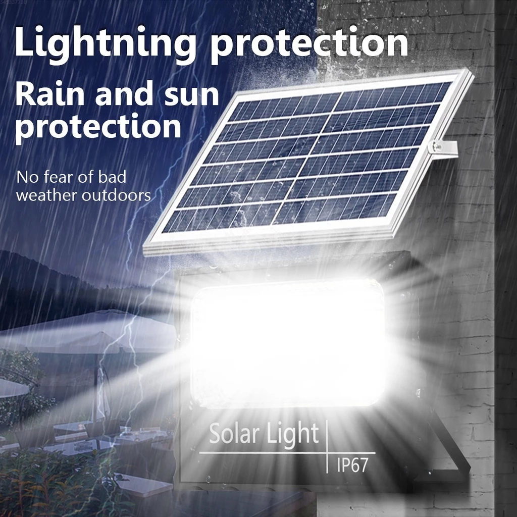 BUY 1 TAKE 1 3000W Solar Light  Sensor LED Outdoor Lights Flood Light Waterproof Street Solar Lamp — view 3
