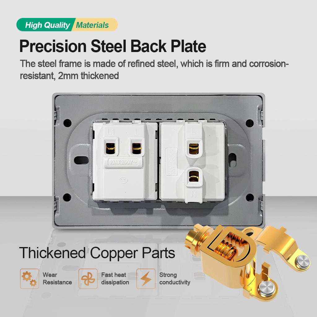 Blagain SUPER Wide Series 1, 2, 3 Gang Switch/Outlet - Image 8