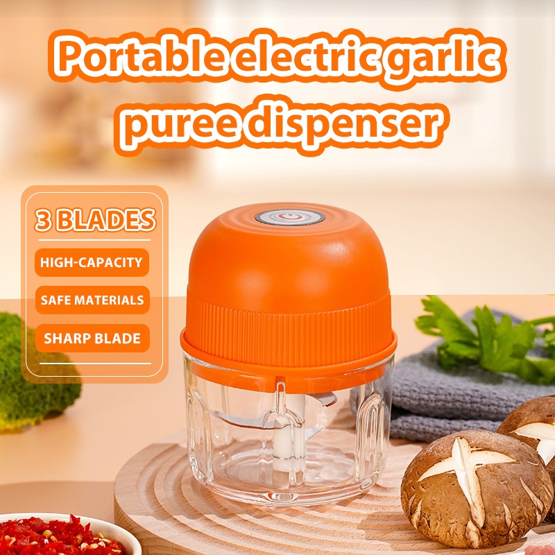 300ml Capacity meat grinder Portable electric garlic masher Food processor electric meat grinder