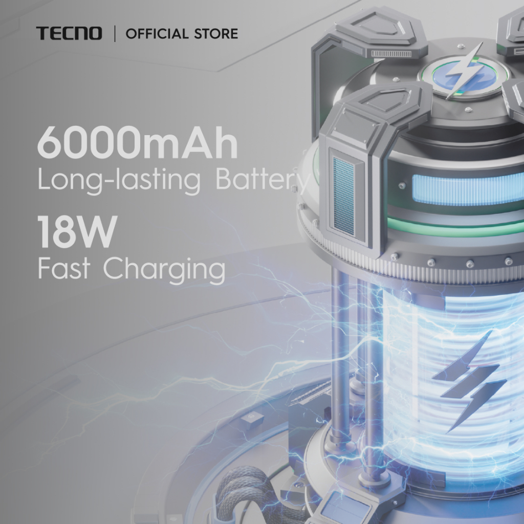 [NEW] TECNO Spark 40c 8GB (4+4)+128GB | 6000mAh 18W BIG Battery | 120Hz, 6.67'' Smooth Display｜IP64 - Image 2