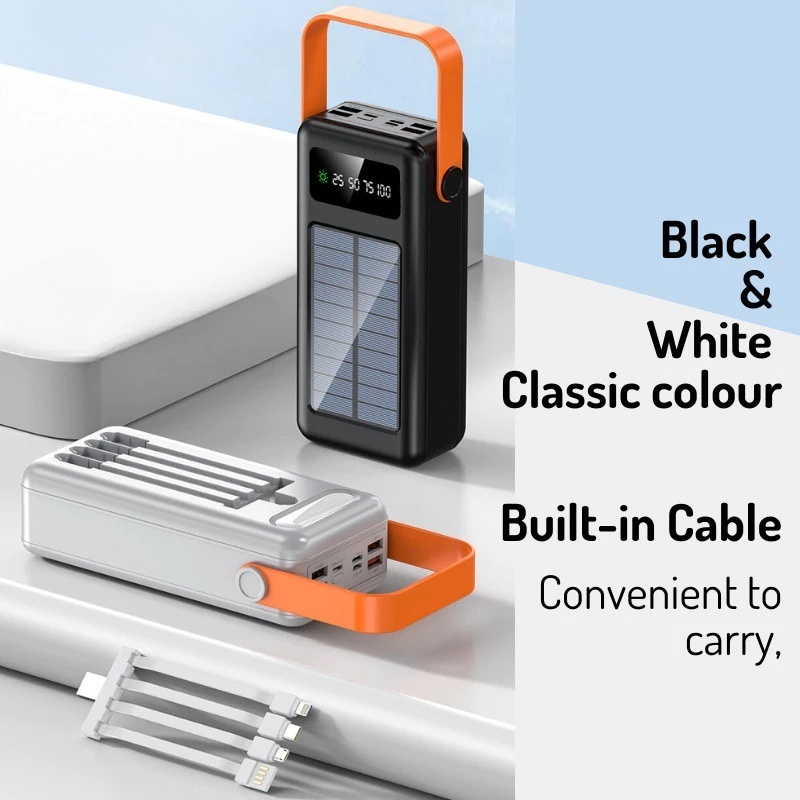 PHLIPS Original 400000mAh powerbank Outdoor Solar Power Bank Portable with Flashlight fast charging - Image 8