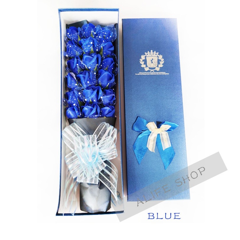 MET Bouquet of Roses Soap Flower Gift Box Decoration Flower Wedding Valentine Gift  home Decoration - Image 8