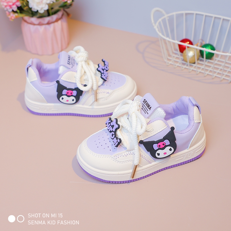 SENMA Korean Shoes For Kids Girls Rubber Shoes Cartoon Sneakers Kuromi Baby Shoes 1 to 6 Years Old - Image 8