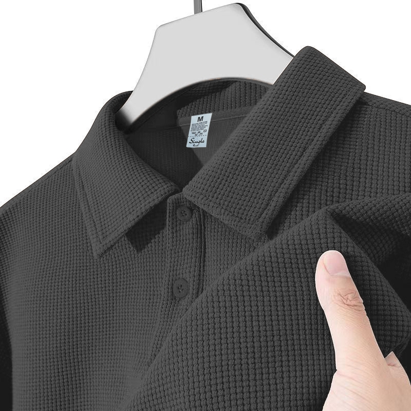 Simple Rush Tropical Chill Waffle Polo Lightweight Breathable & Affordable for Men & Women — view 3