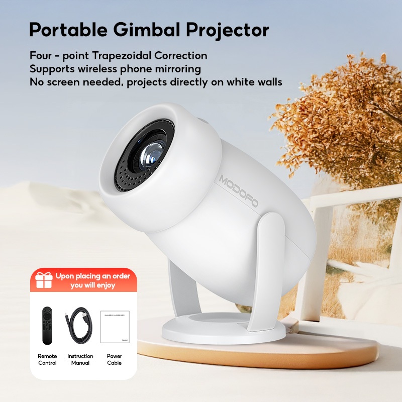 MODOFO 4K Mini Projector Y400 Uitra Clear Projector Android12 for Phone Portable 5G WiFi 6 Bluetooth - Image 7
