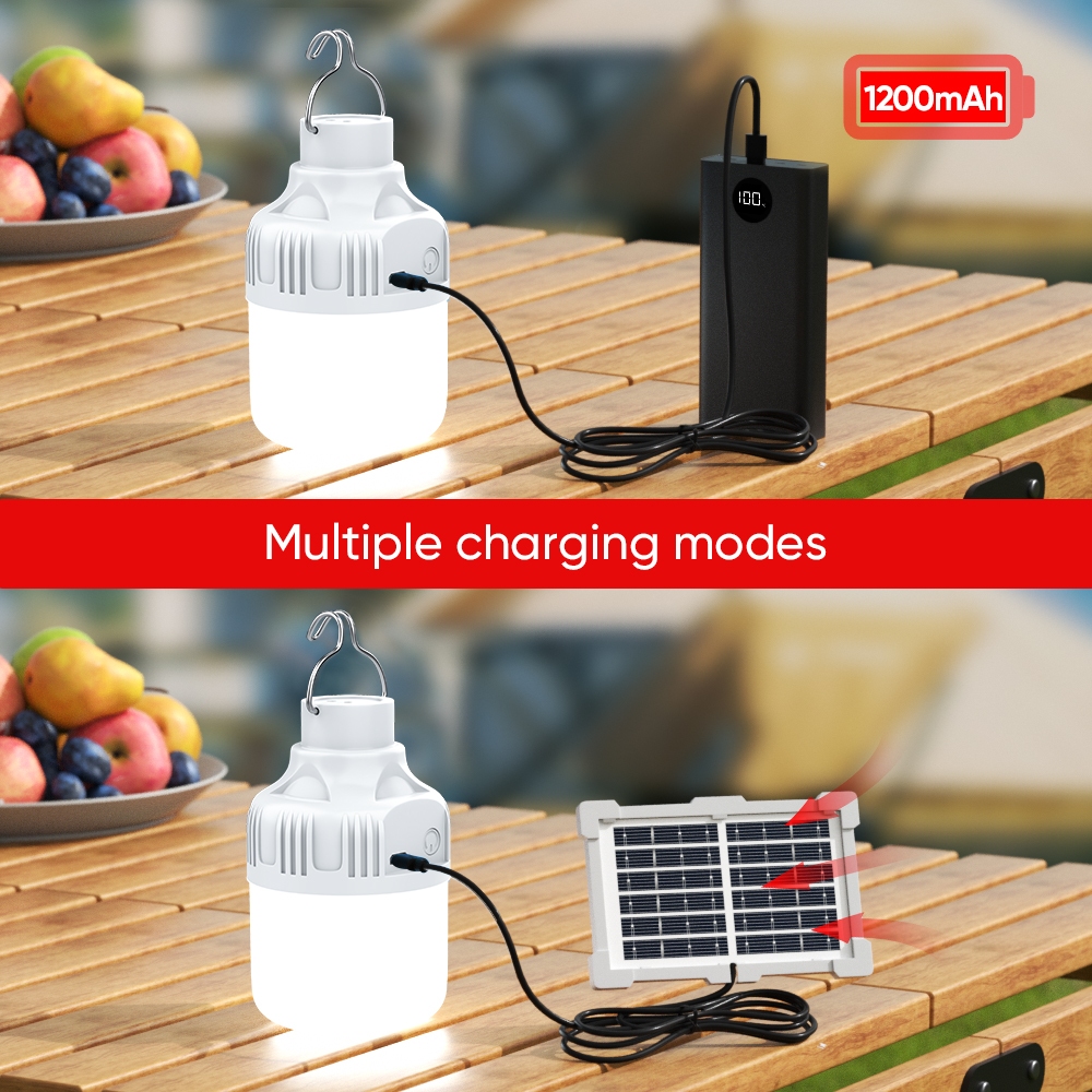 Mitsushi Solar Lights Bulb Outdoor Waterproof Solar Indoor LED Bulb Light Energy Saving Lamp - Image 2