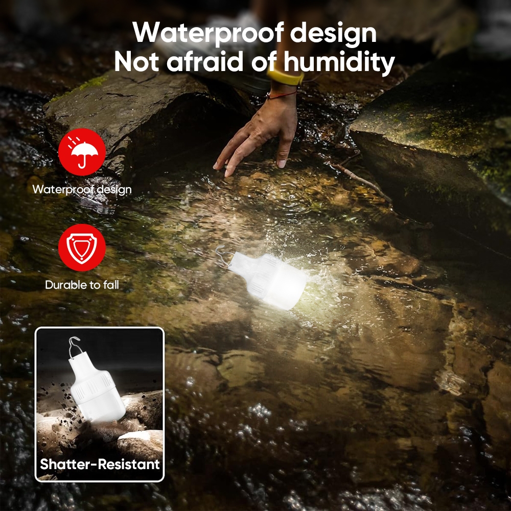 Mitsushi Solar Lights Bulb Outdoor Waterproof Solar Indoor LED Bulb Light Energy Saving Lamp - Image 4