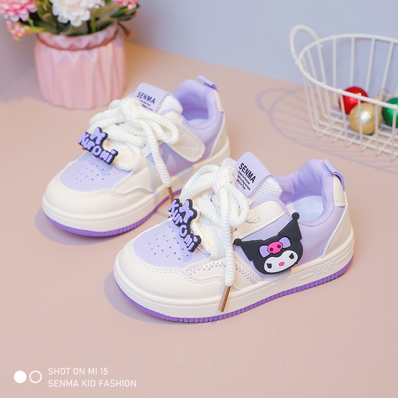 SENMA Korean Shoes For Kids Girls Rubber Shoes Cartoon Sneakers Kuromi Baby Shoes 1 to 6 Years Old - Image 5