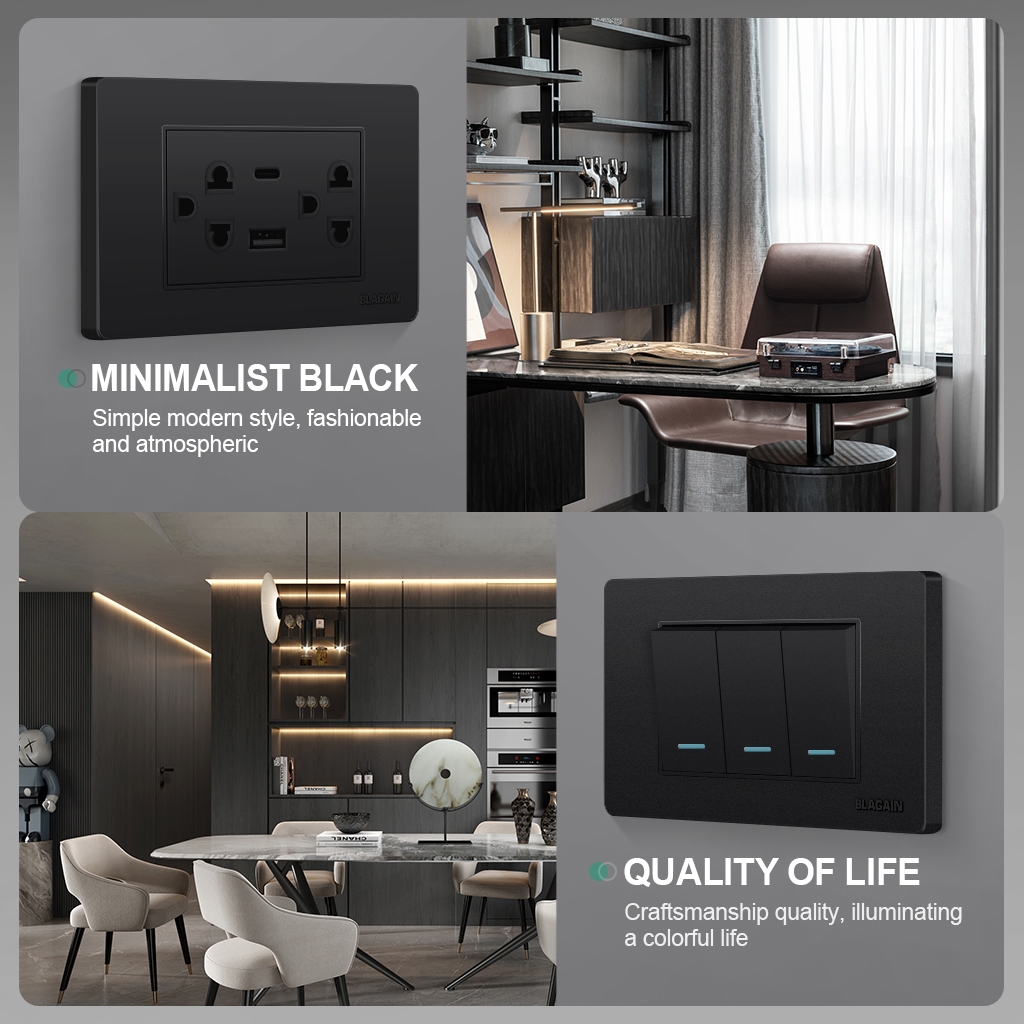 Blagain SUPER Wide Series 1, 2, 3 Gang Switch/Outlet - Image 7