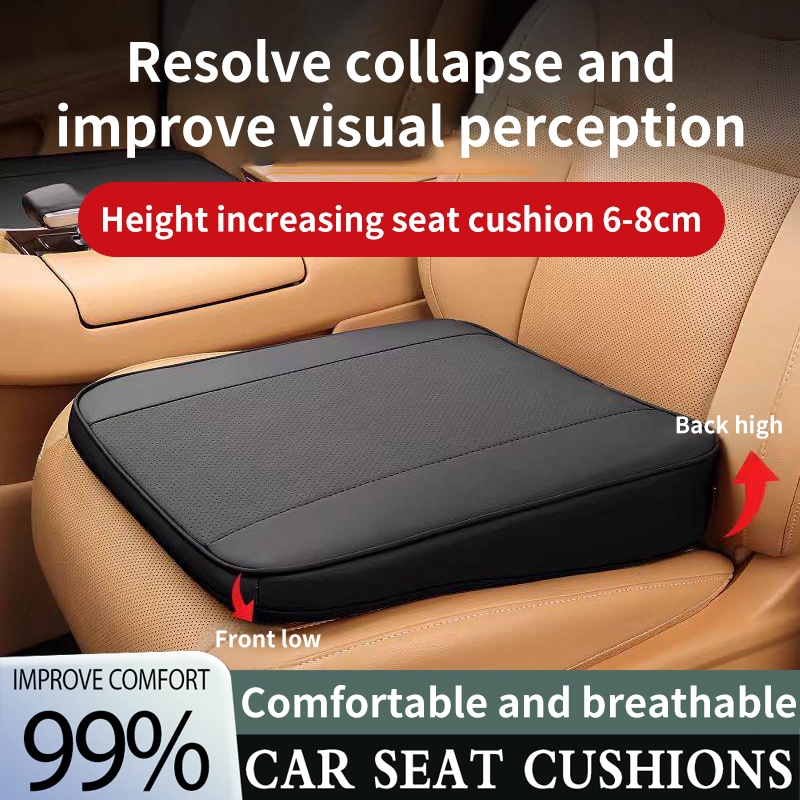 Car Seat Cushion Wedge Car Seat Cushion Pad Ergonomic Incline Seat Cushion Skin-friendly Driver's Driver Booster For Wheelchair, Car Seat, Dining Chair - View #5