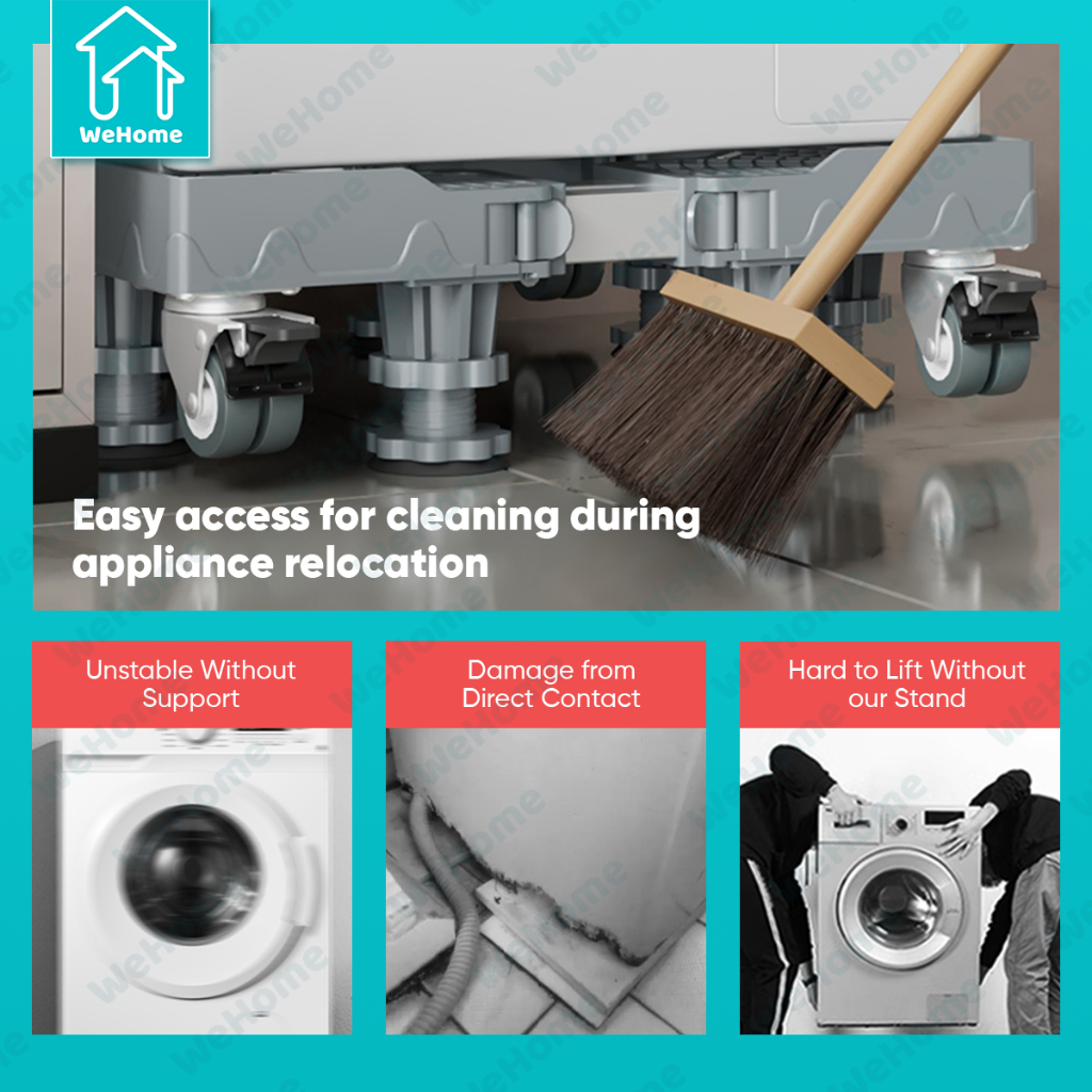 WeHome Ref Stand Washing Machine Stand with Wheels 8 Legs 8 Wheels Patungan ng Refrigerator - Image 8