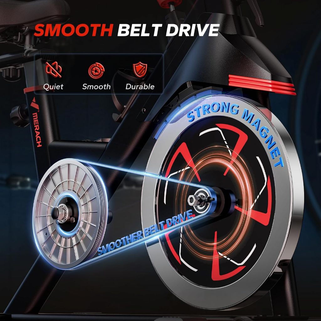 【TOP SALE】Spinning Exercise Bike Stationary Indoor Cycling Heart Rate Monitor Space-saving - Image 5